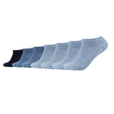 Camano Unisex Socken, 7er Pack - Sneakersocken, Baumwollmischung, einfarbig
