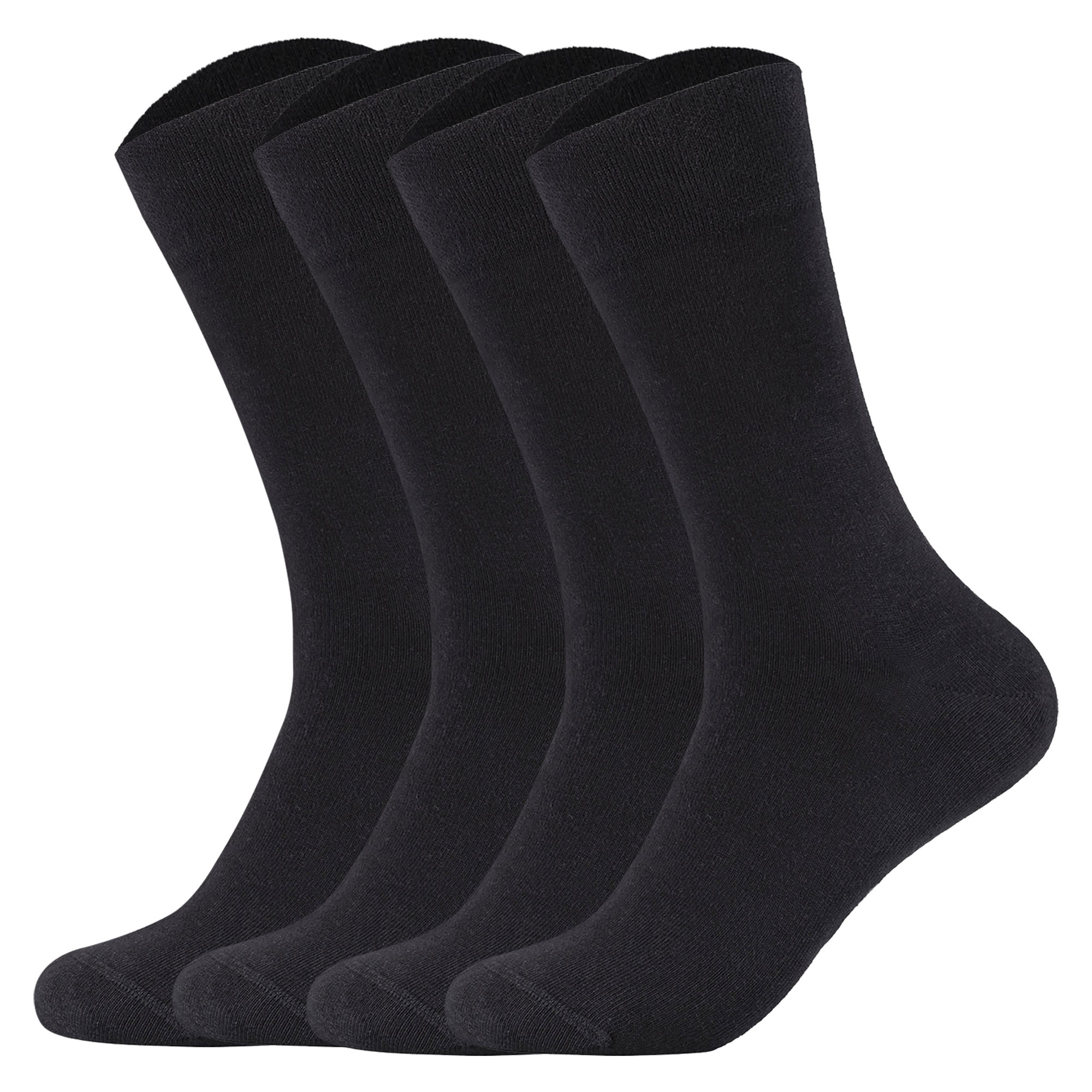 Camano Herren Socken, 4er Pack - Organic Cotton, einfarbig