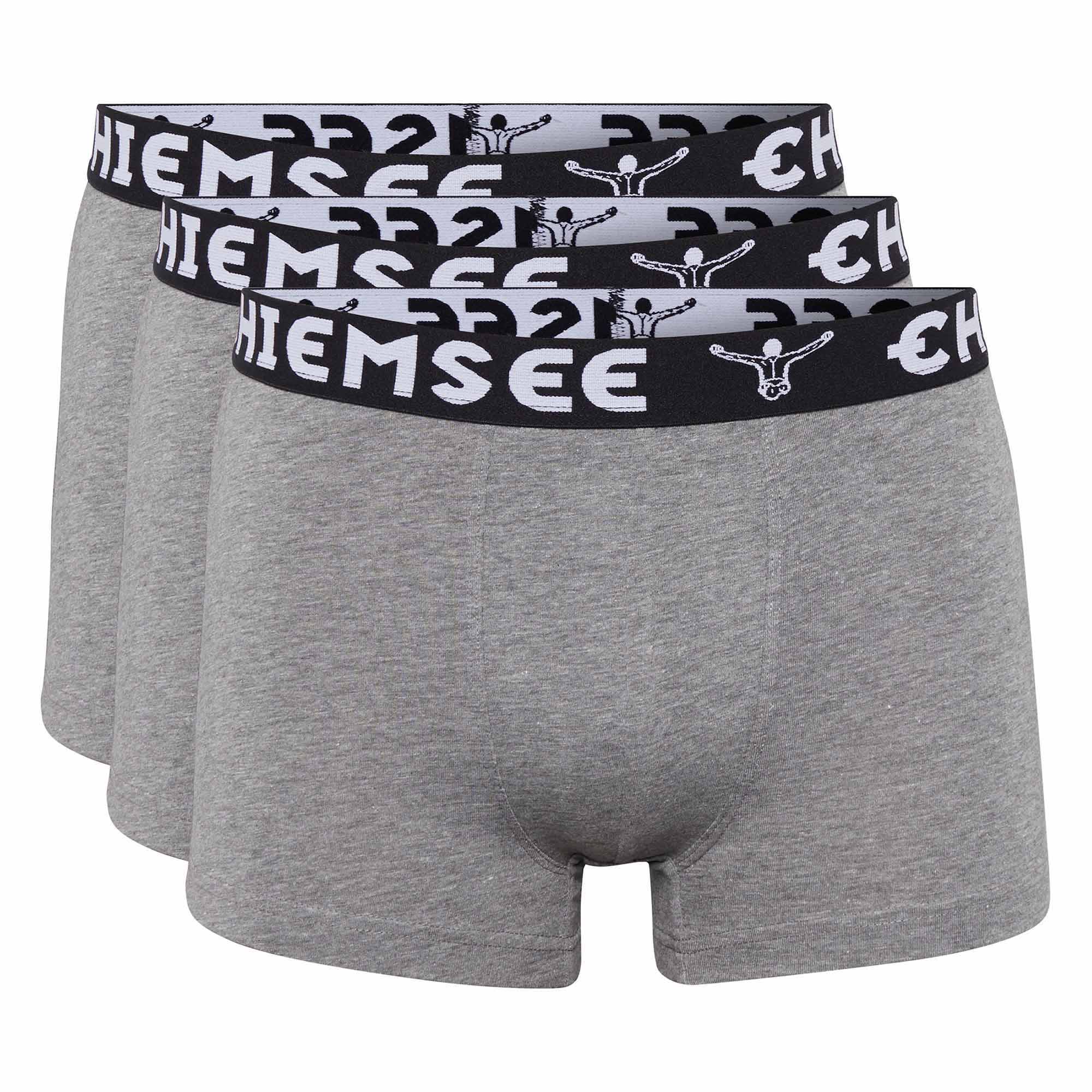 CHIEMSEE Herren Boxershorts, 3er Pack - Shorts, Logobund, einfarbig
