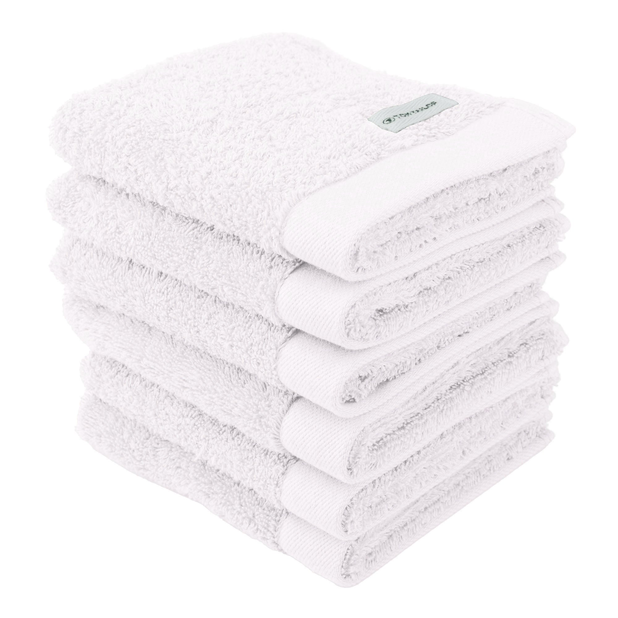TOM TAILOR Gästehandtuch, 6er Pack - Color Bath Guest Towel, Frottier, Baumwolle