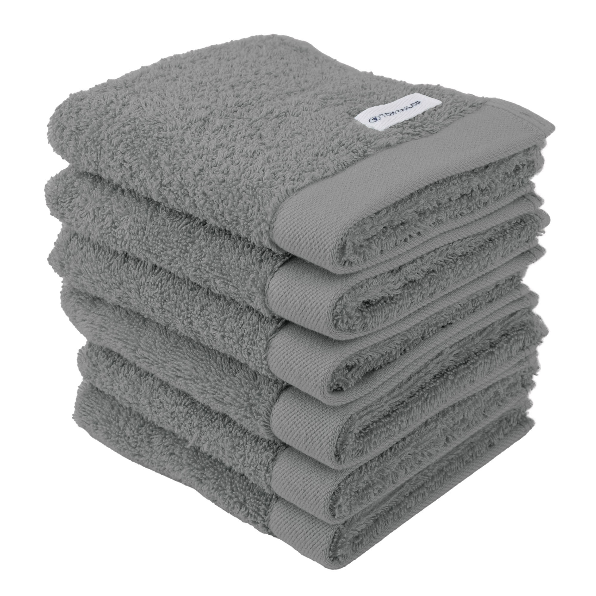 TOM TAILOR Gästehandtuch, 6er Pack - Color Bath Guest Towel, Frottier, Baumwolle