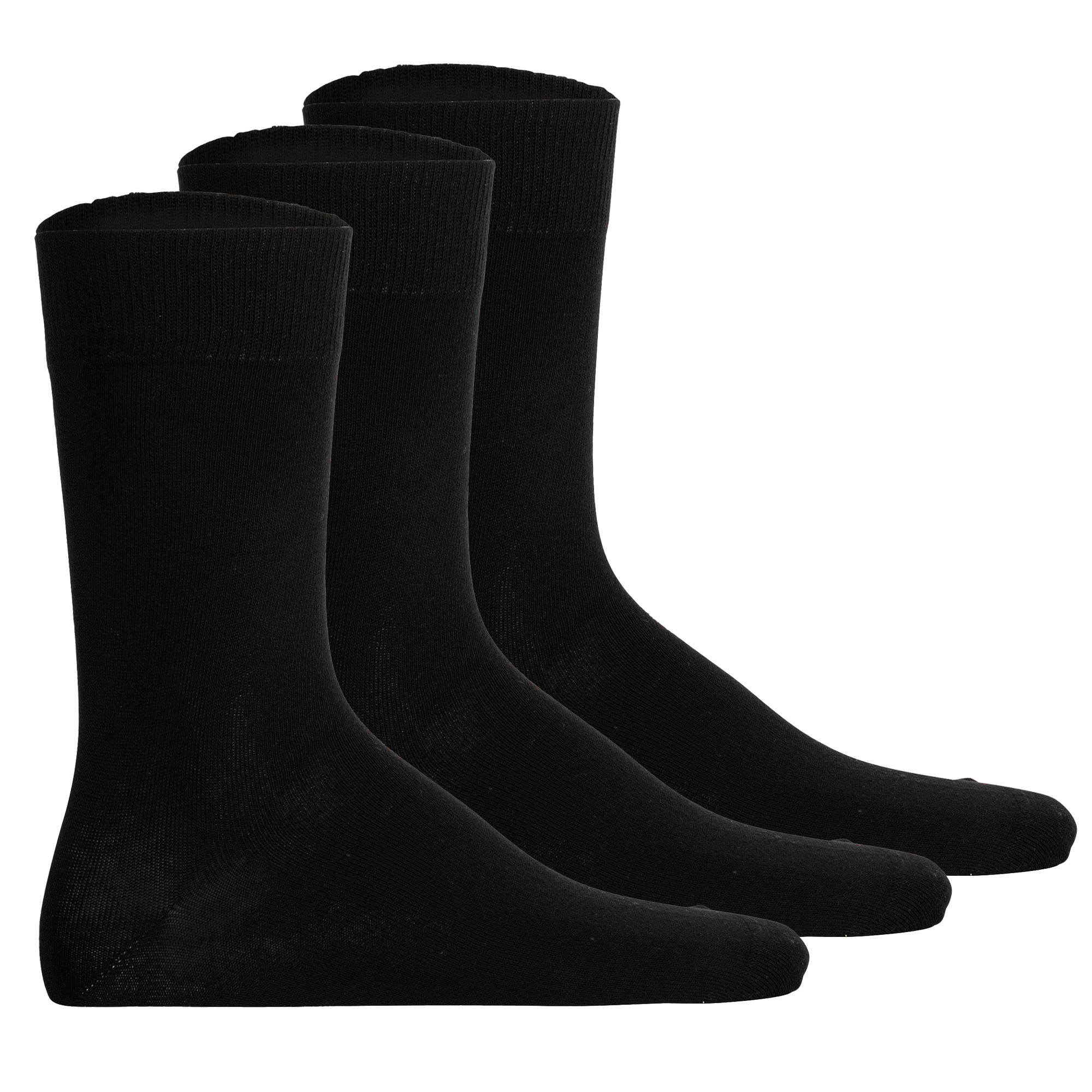 Hudson Unisex Socks, 3-Pack - Easy, comfort waistband, basic socks, solid color