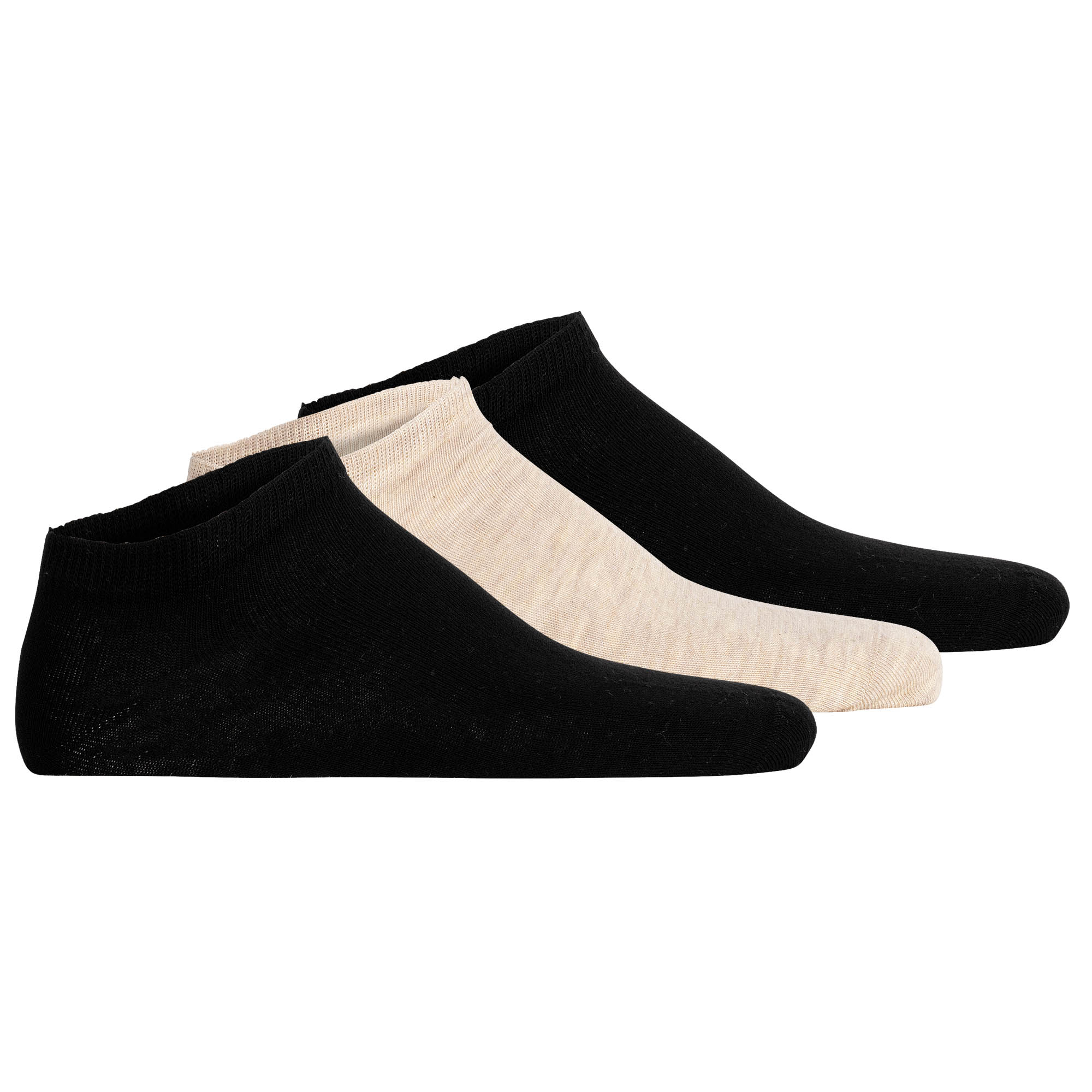 Hudson Unisex Sneakersocken, 3er Pack - Easy, Komfortbund, kurze Socken, einfarbig