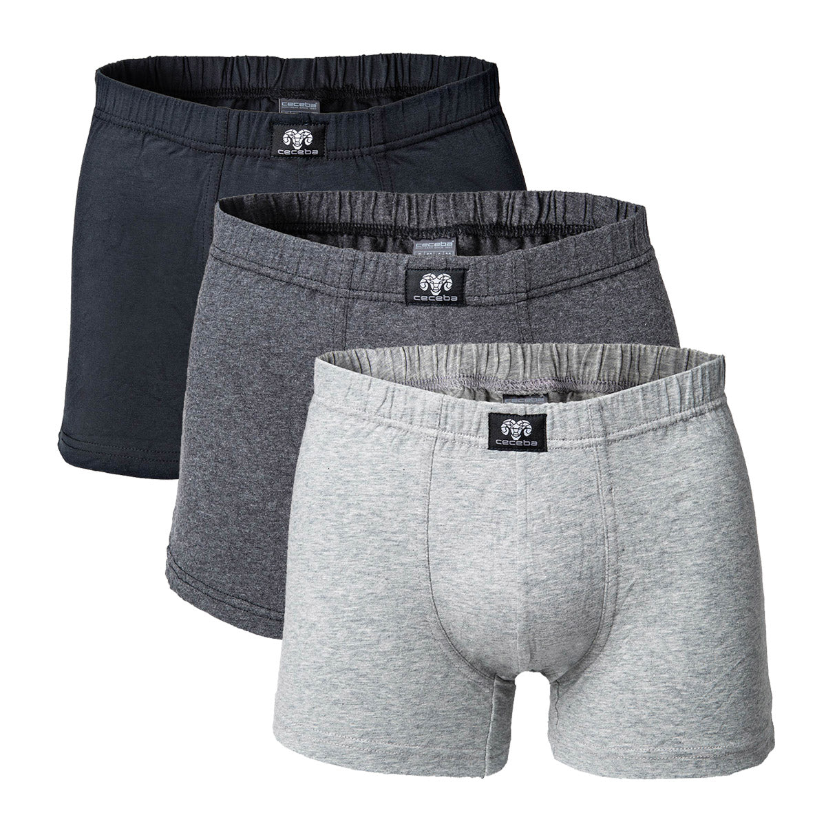 CECEBA Herren Pants, Vorteilspack - Basic, Baumwoll-Stretch, einfarbig, M-3XL