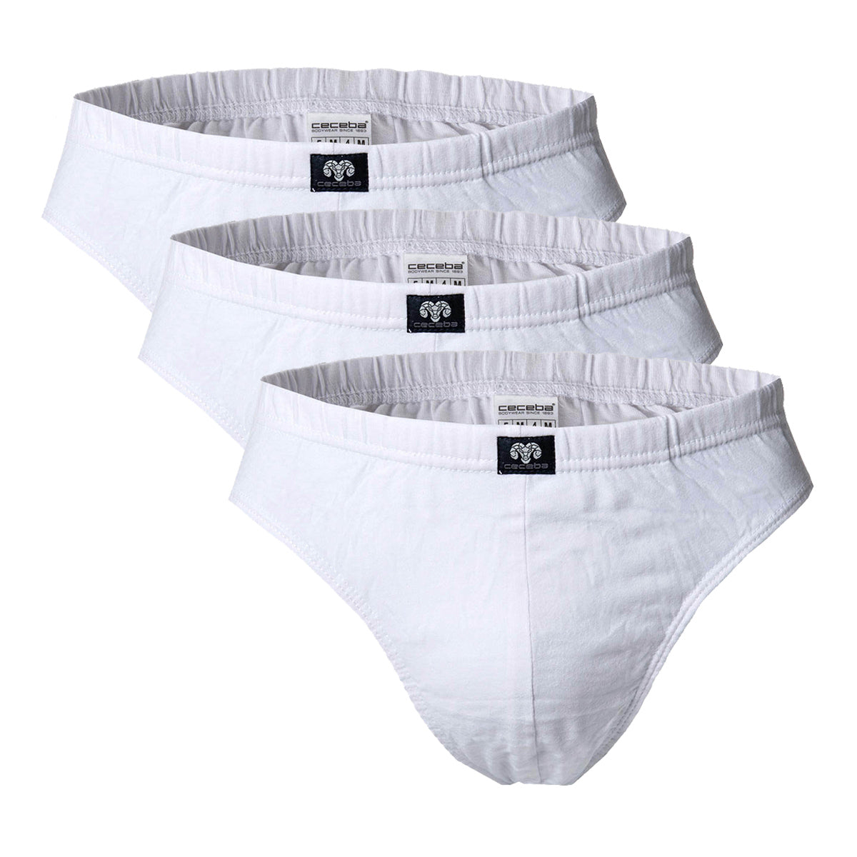 CECEBA Men's Brief - Sport Brief, Basic, Cotton, M-8XL, plain