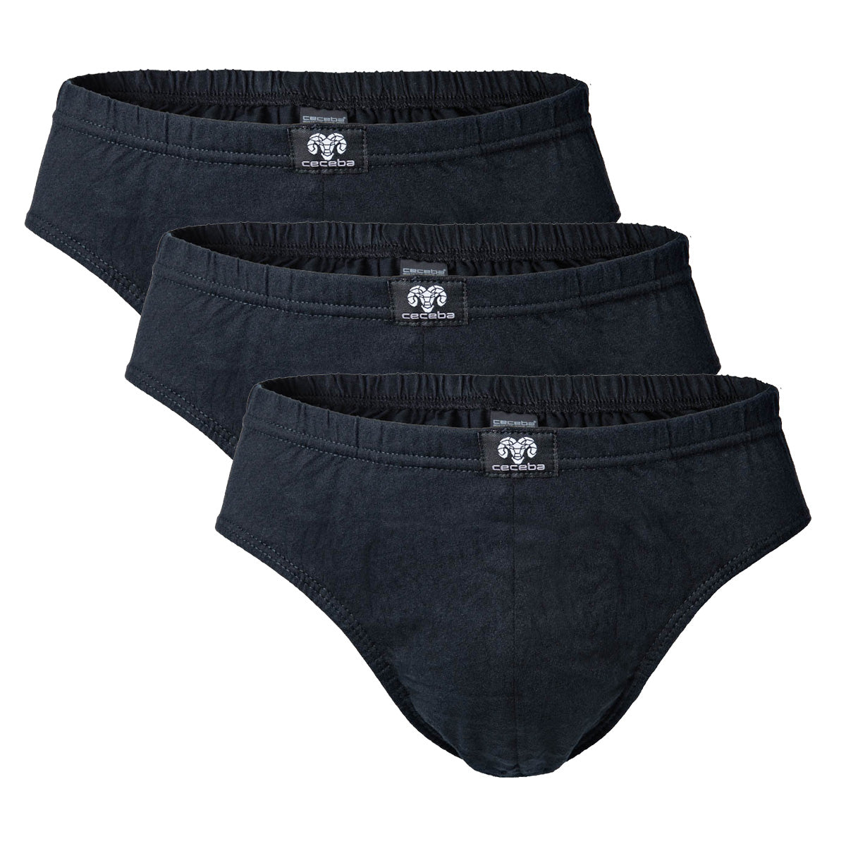 CECEBA Men's Brief - Sport Brief, Basic, Cotton, M-8XL, plain