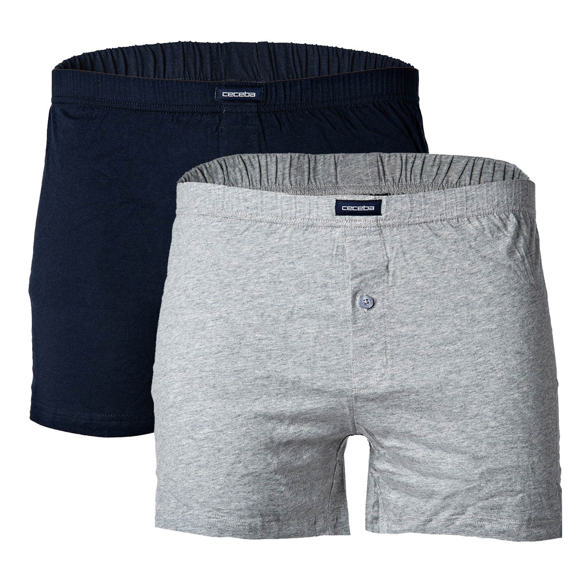 CECEBA Men's Shorts, pack of 2 - Boxer, Basic, cotton, M-8XL, plain
