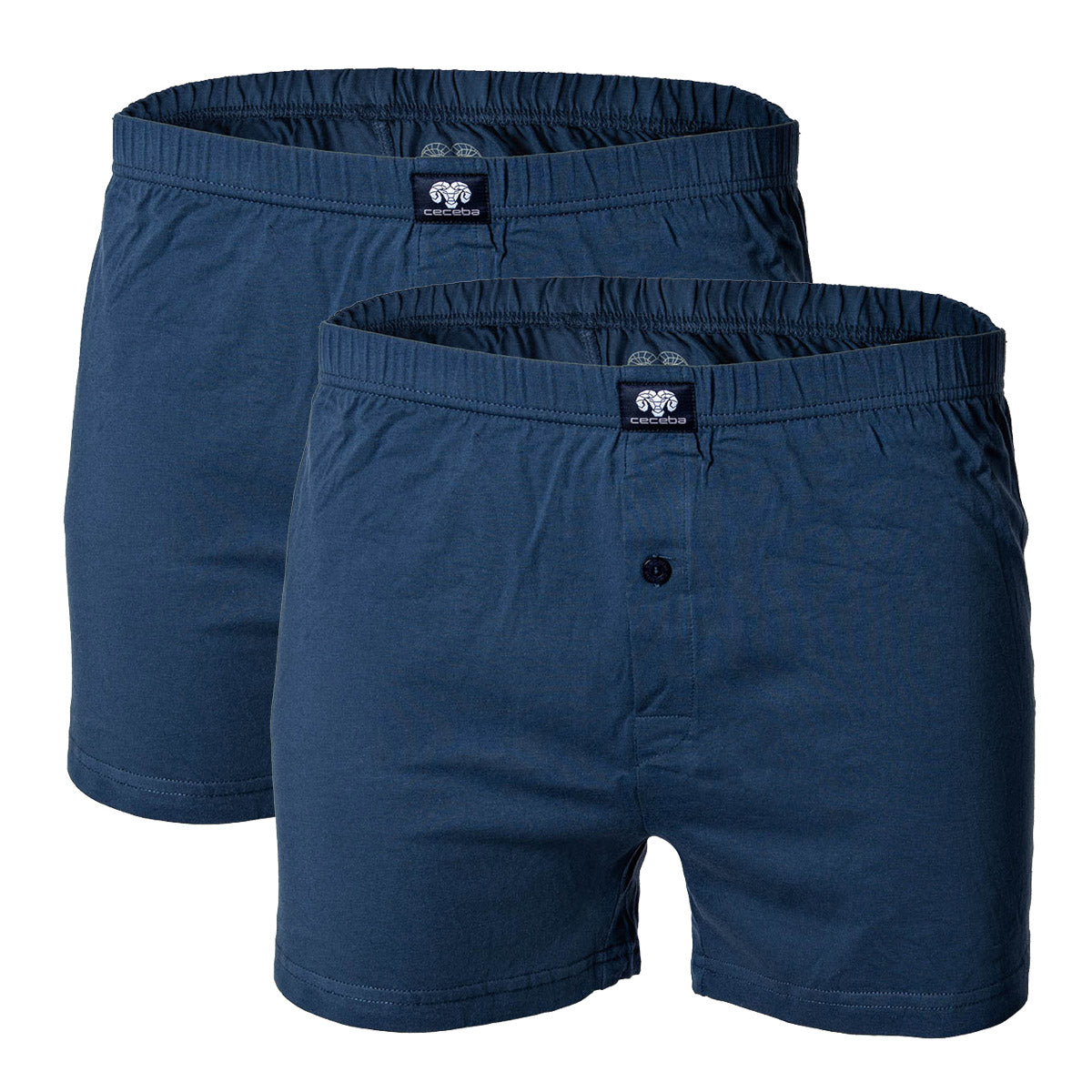 CECEBA Men's Shorts - Boxer, Basic, cotton, M-8XL, plain