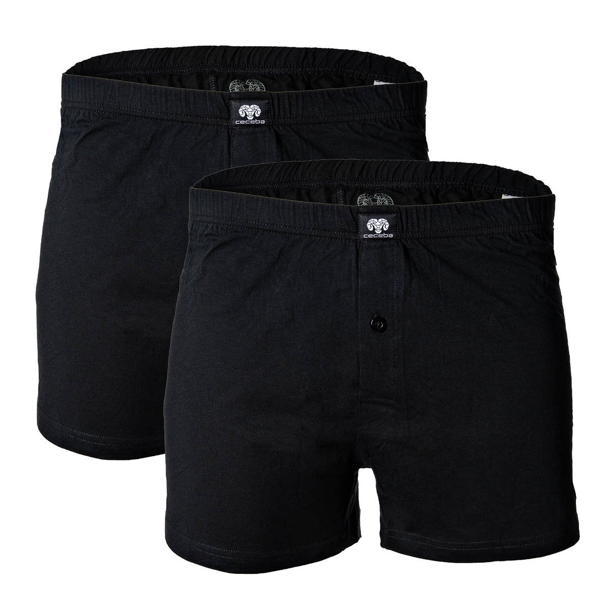 CECEBA Men's Shorts - Boxer, Basic, cotton, M-8XL, plain