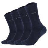 Camano Unisex Socken - Walk Socks, einfarbig, 4er Pack