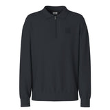 JOOP! JEANS Herren Strickpolo - Davon, Langarm, Reißverschluss, Polokragen, einfarbig
