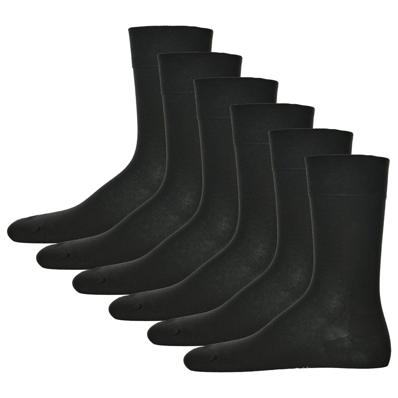 Hudson 6 Paar Herren Socken, Relax Cotton Strumpf, ohne Gummifäden (6x 1 Paar)
