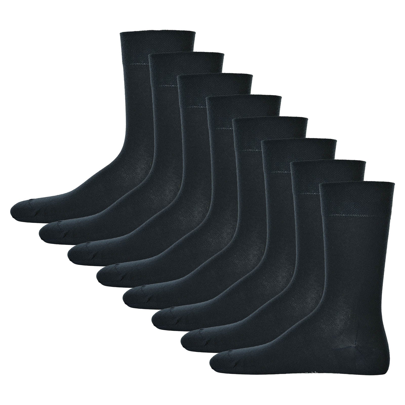 Hudson 8 Paar Herren Socken, Relax Cotton Strumpf, ohne Gummifäden (8x 1 Paar)