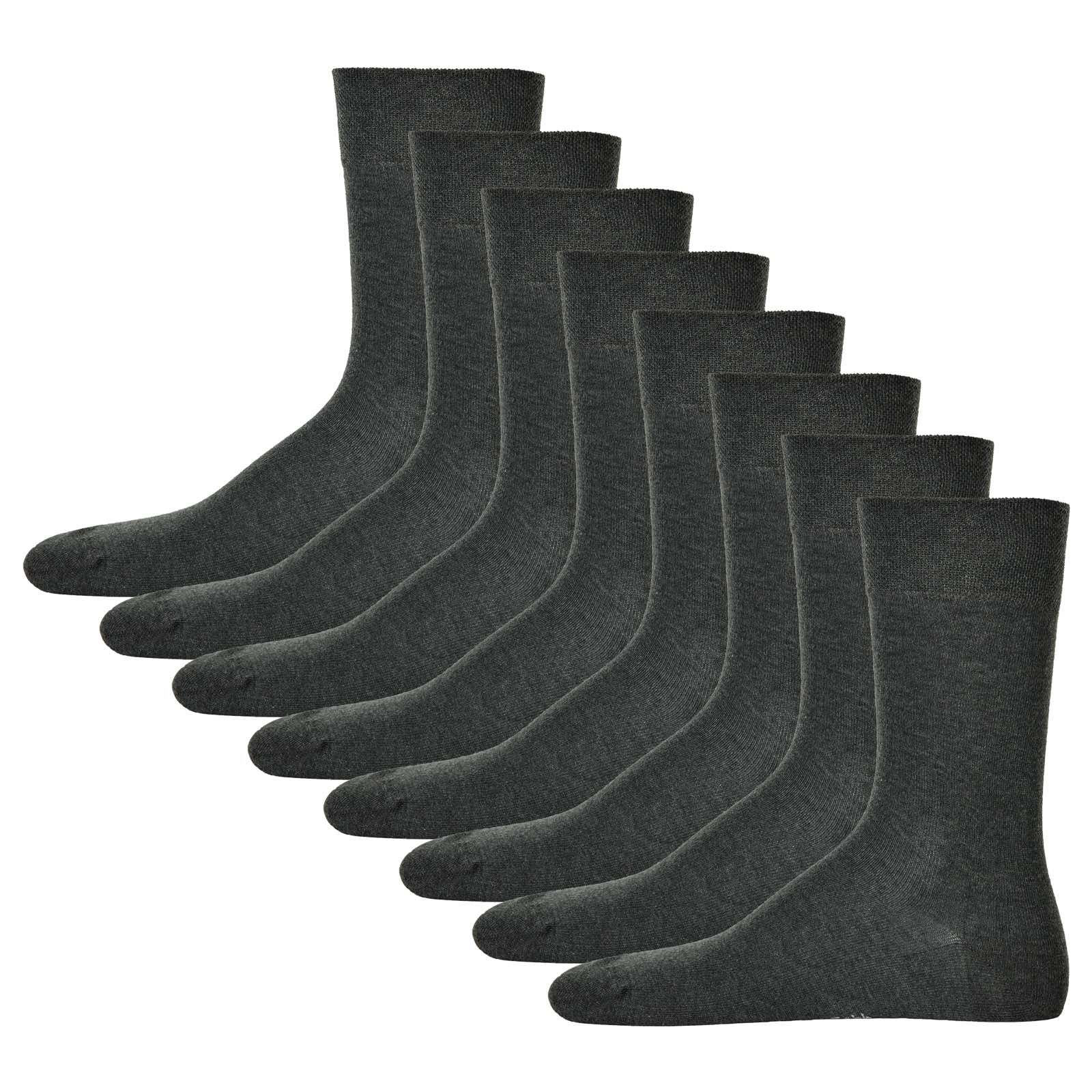 Hudson 8 Paar Herren Socken, Relax Cotton Strumpf, ohne Gummifäden (8x 1 Paar)
