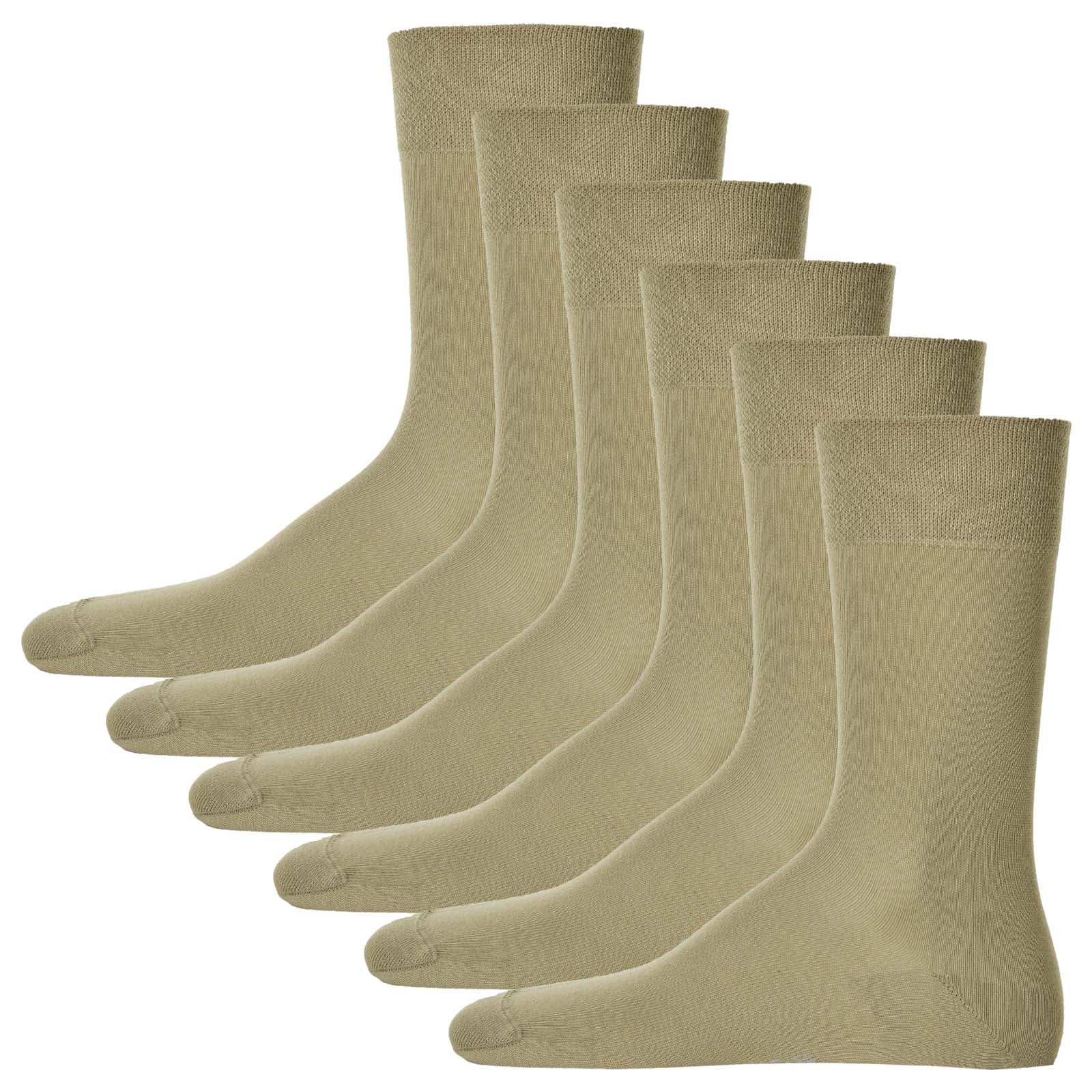 Hudson 6 Paar Herren Socken, Relax Cotton Strumpf, ohne Gummifäden (6x 1 Paar)