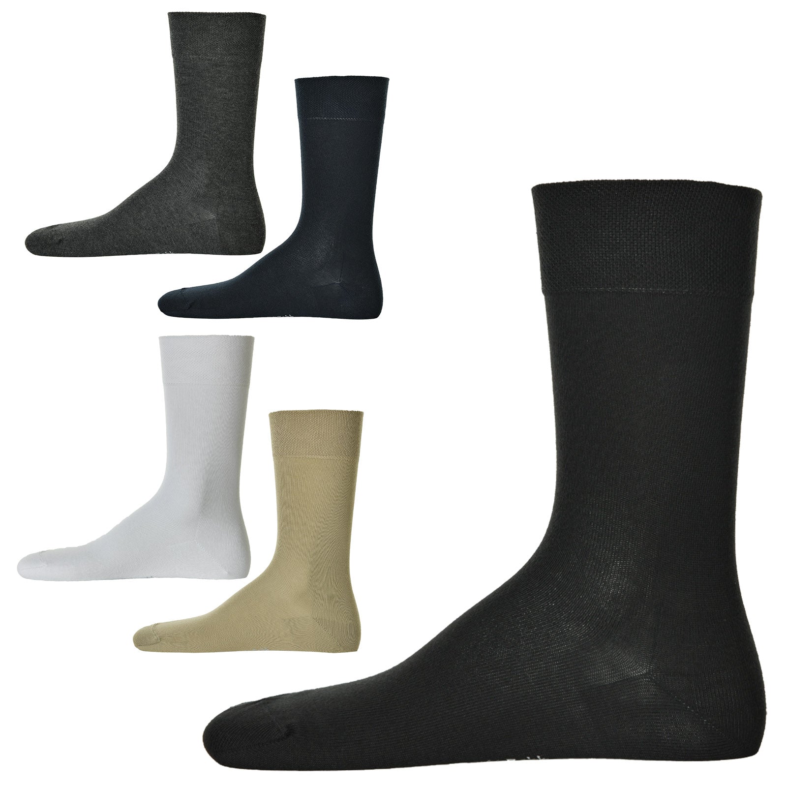 Hudson Herren Socken im Pack - Relax Cotton Strumpf, ohne Gummifäden, Einfarbig