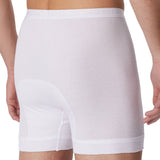 SCHIESSER Herren Unterhose mit Eingriff, lang, 3er Pack - Original Classics, Doppelripp, Baumwolle