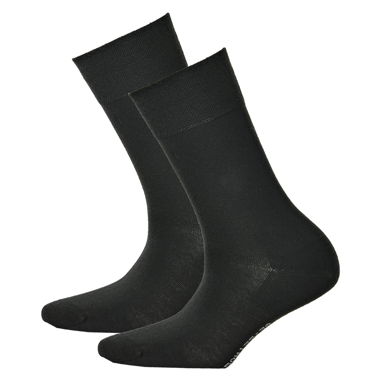 Hudson 2 pair ladies socks, Relax Cotton stocking, Comfort waistband, Unicoloured
