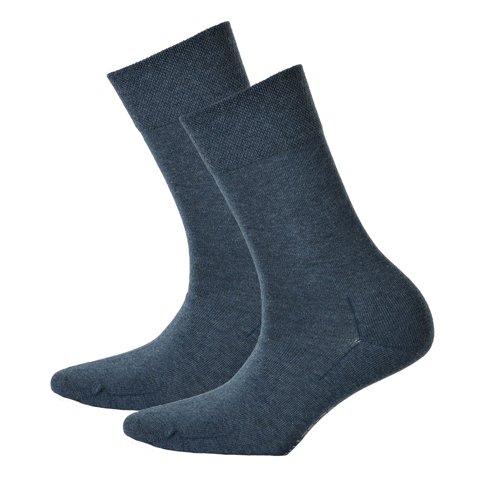 Hudson 2 pair ladies socks, Relax Cotton stocking, Comfort waistband, Unicoloured