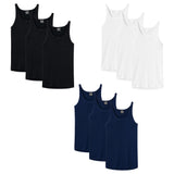 SCHIESSER Herren Unterhemd 3er Pack - Sport-Jacke, ohne Arm, Original Feinripp, einfarbig