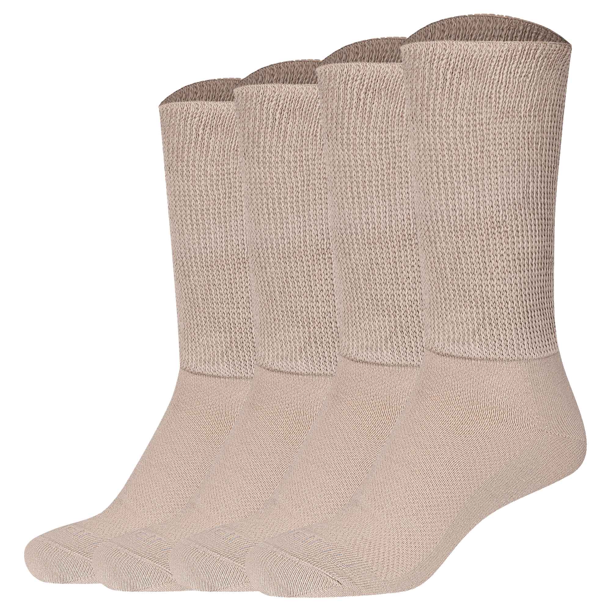 Camano Unisex Socken, 4er Pack - Organic Diabetic Socks, Diabetiker-Socken, einfarbig