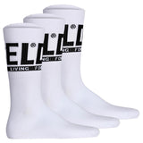 DIESEL Unisex Socken, 3er Pack - SKM-RAY Threepack, Rippbündchen, Logo, uni