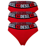 DIESEL Damen String, 3er Pack - UFST-STARS-THREEPACK, Tanga, Slip, Cotton Stretch