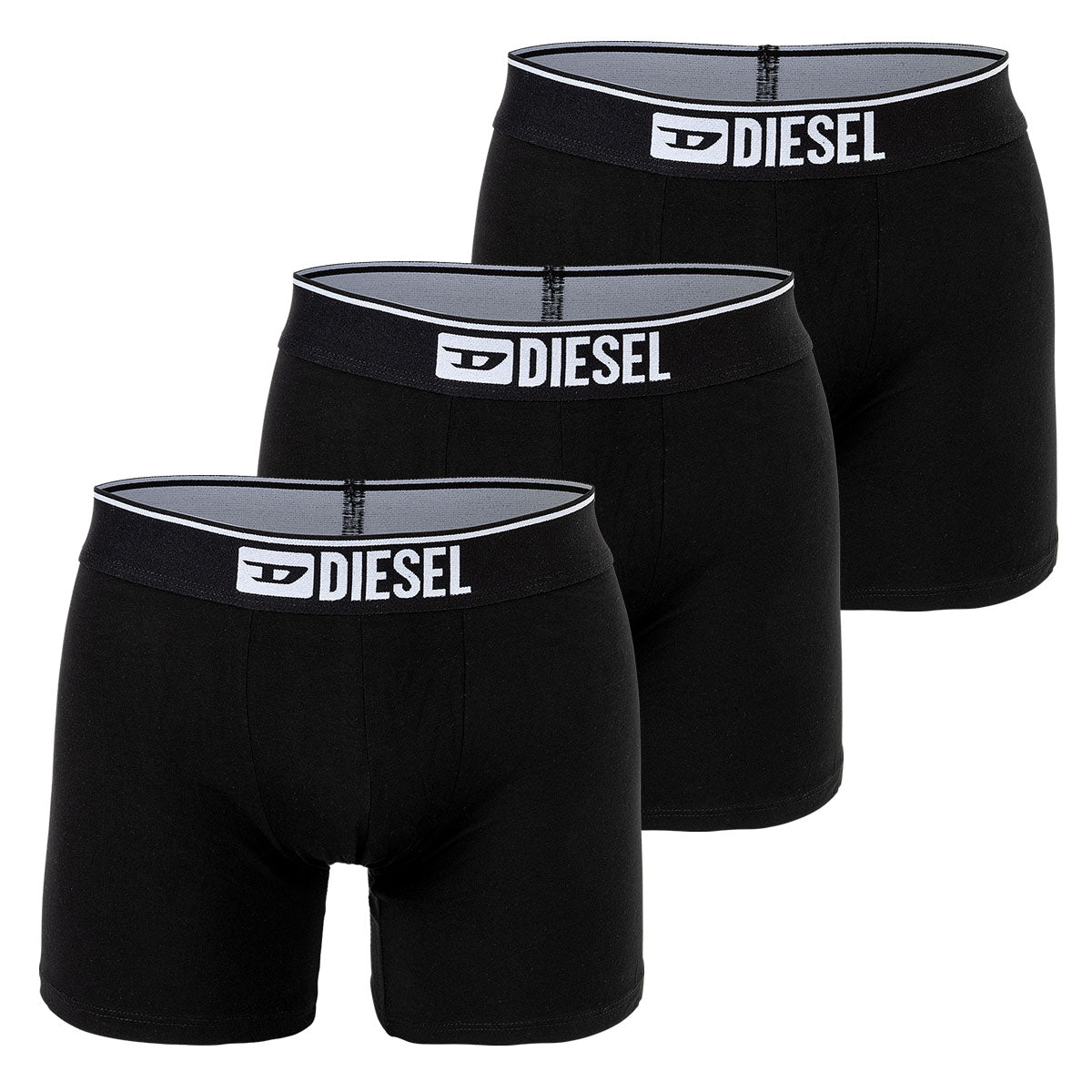 DIESEL Men's Boxershorts, 3 Pack - UMBX-SEBASTIANTHREEPACK, Boxer Long, Cotton Stretch