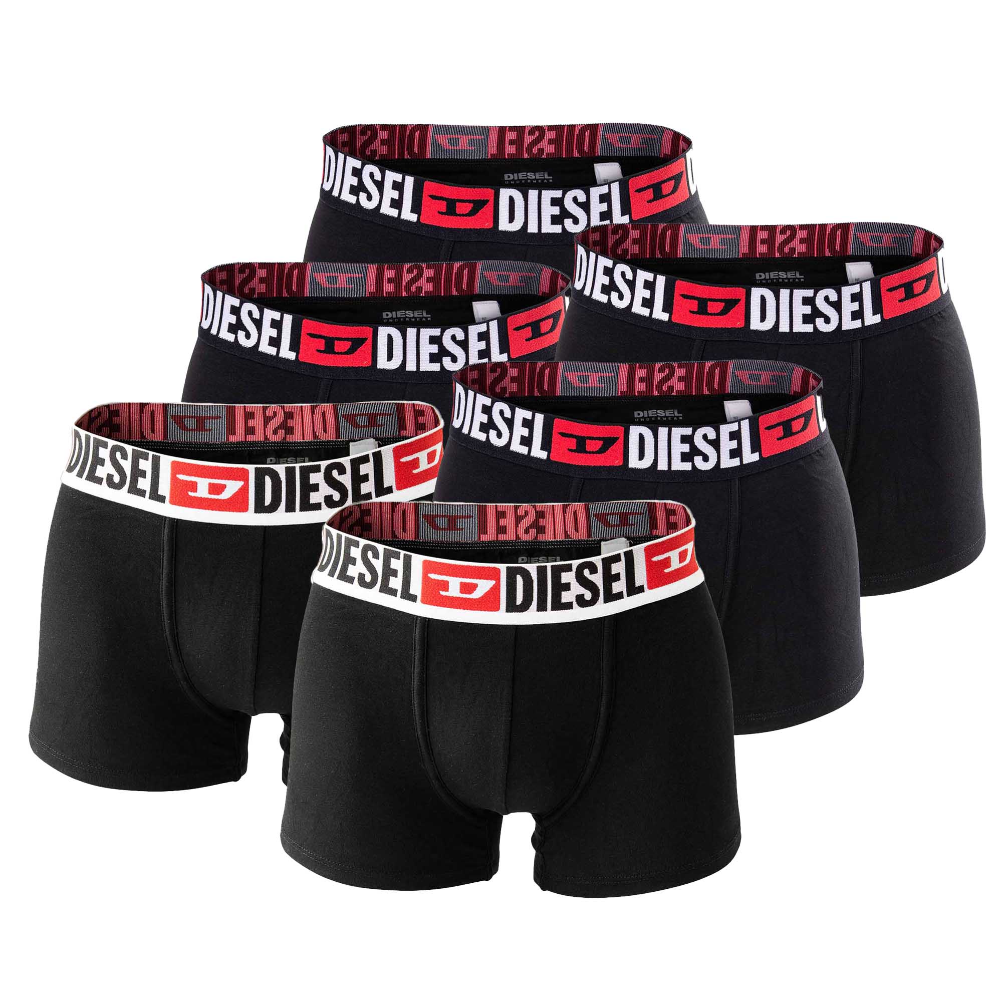DIESEL Herren Boxershorts, 6er Pack - UMBX-DAMIENTHREEPACK, Trunks, Cotton Stretch