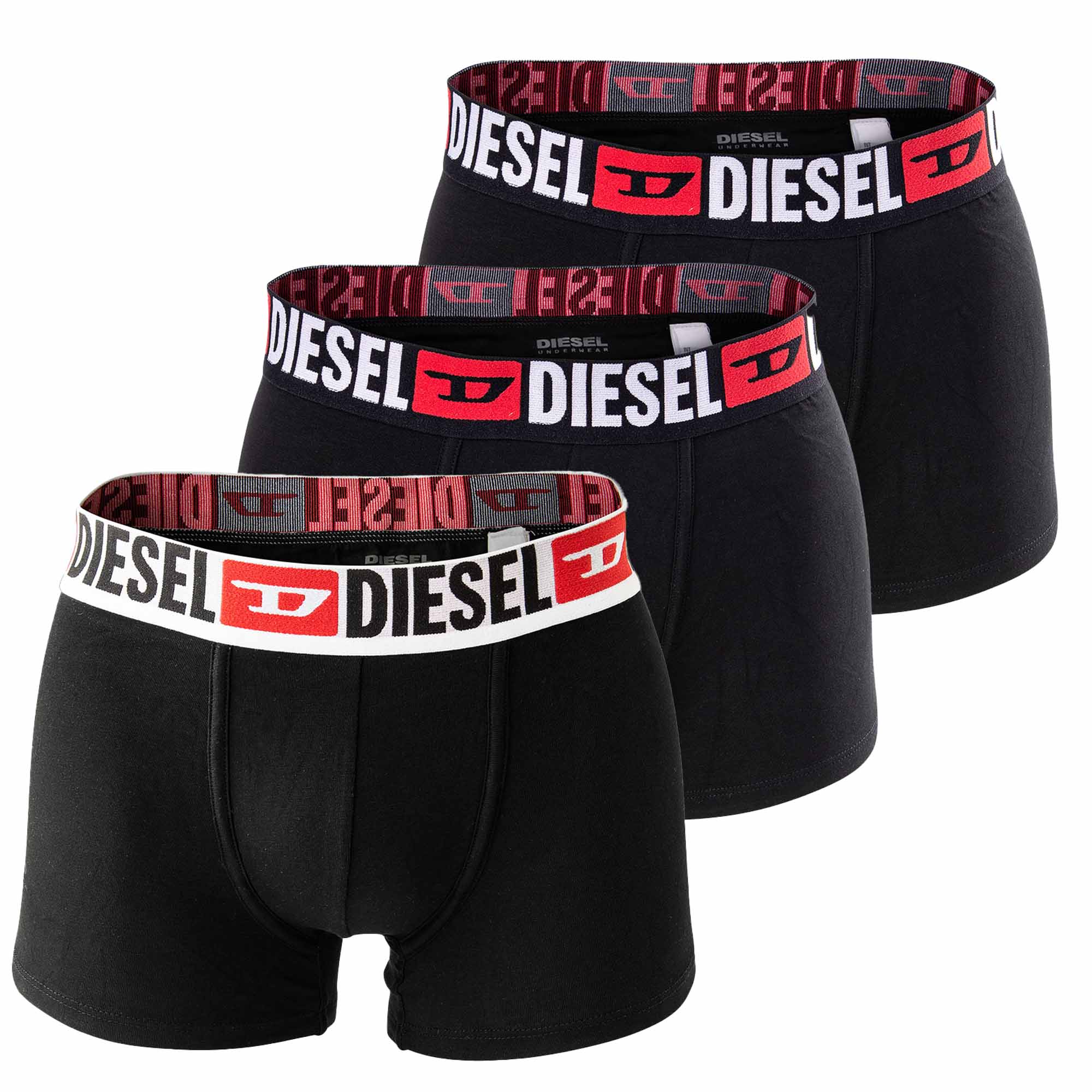 DIESEL Herren Boxershorts, 3er Pack - UMBX-DAMIENTHREEPACK, Trunks, Cotton Stretch