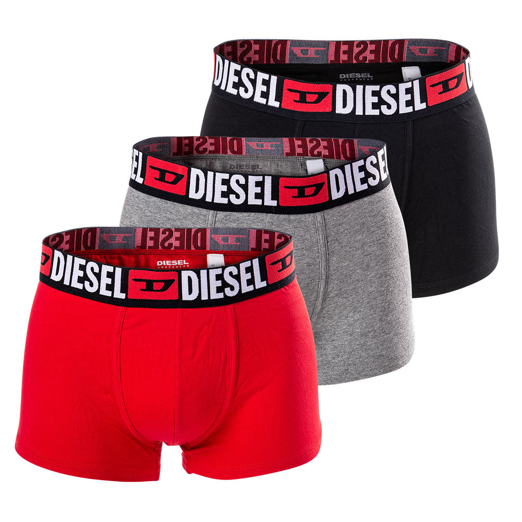 DIESEL Herren Boxershorts, 3er Pack - UMBX-DAMIENTHREEPACK, Trunks, Cotton Stretch