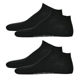Hudson 4 Paar Herren Sneaker Socken - Only, Füssling, Invisible, uni (2x 2-Pack)