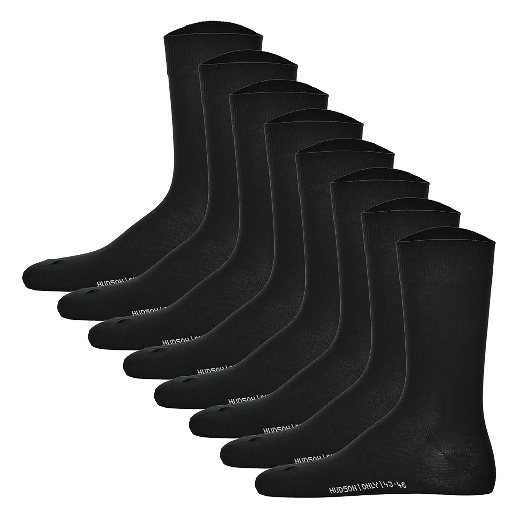 Hudson 8 Paar Herren Socken - Only, Strumpf, Komfortbund, Einfarbig (4x 2-Pack)
