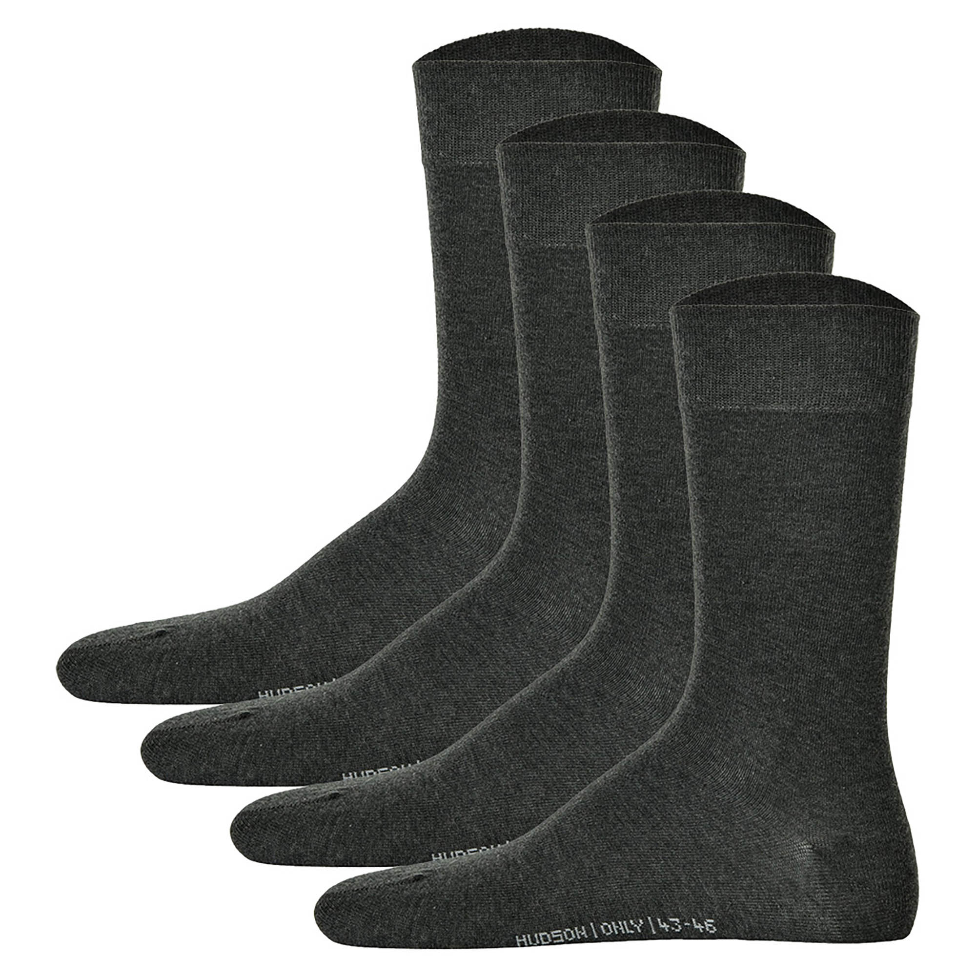Hudson 4 Paar Herren Socken - Only 4-Pack, Strumpf, Komfortbund, Einfarbig