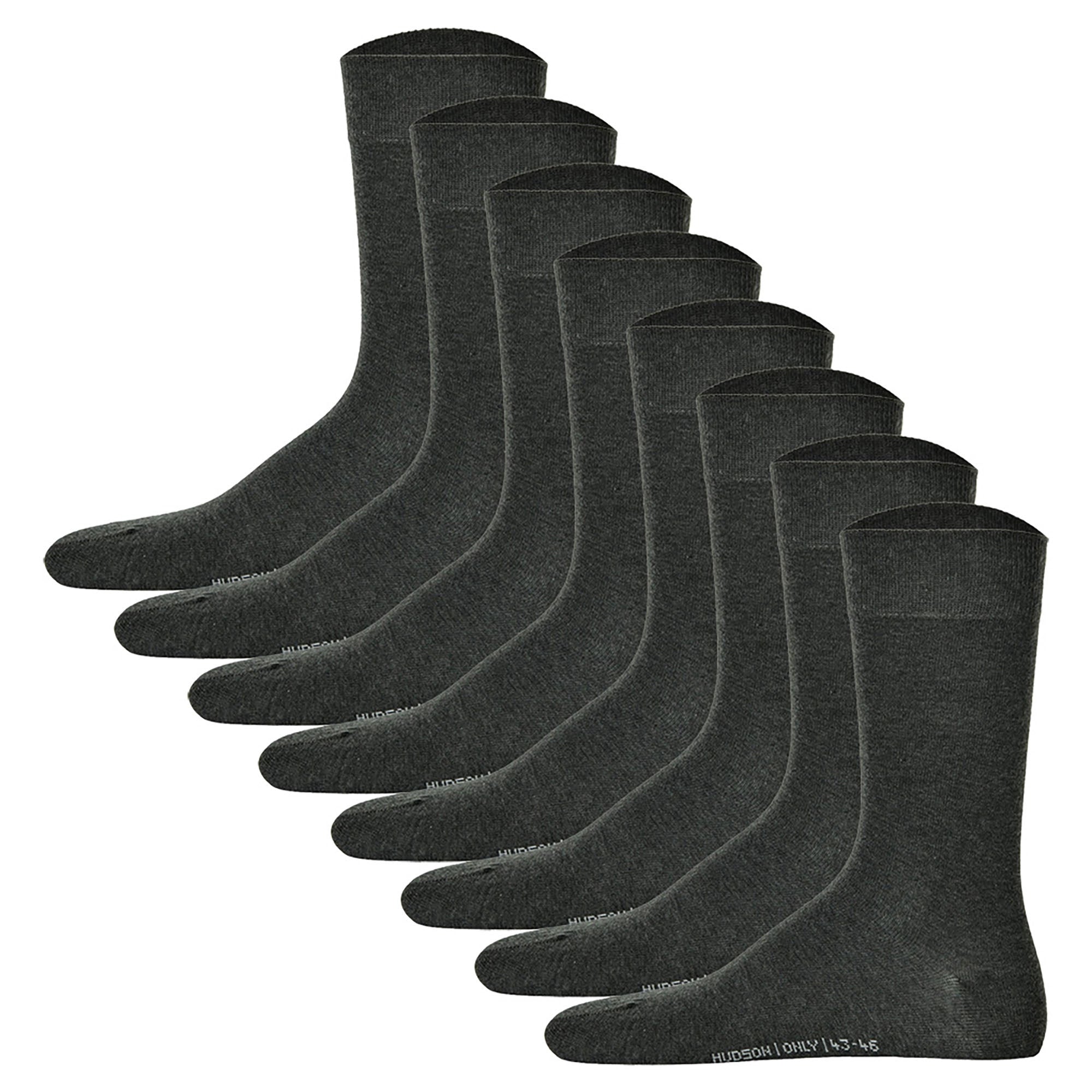 Hudson 8 pairs of men's socks - Only, short socks, Comfort waistband, Unicoloured (4x 2-pack)