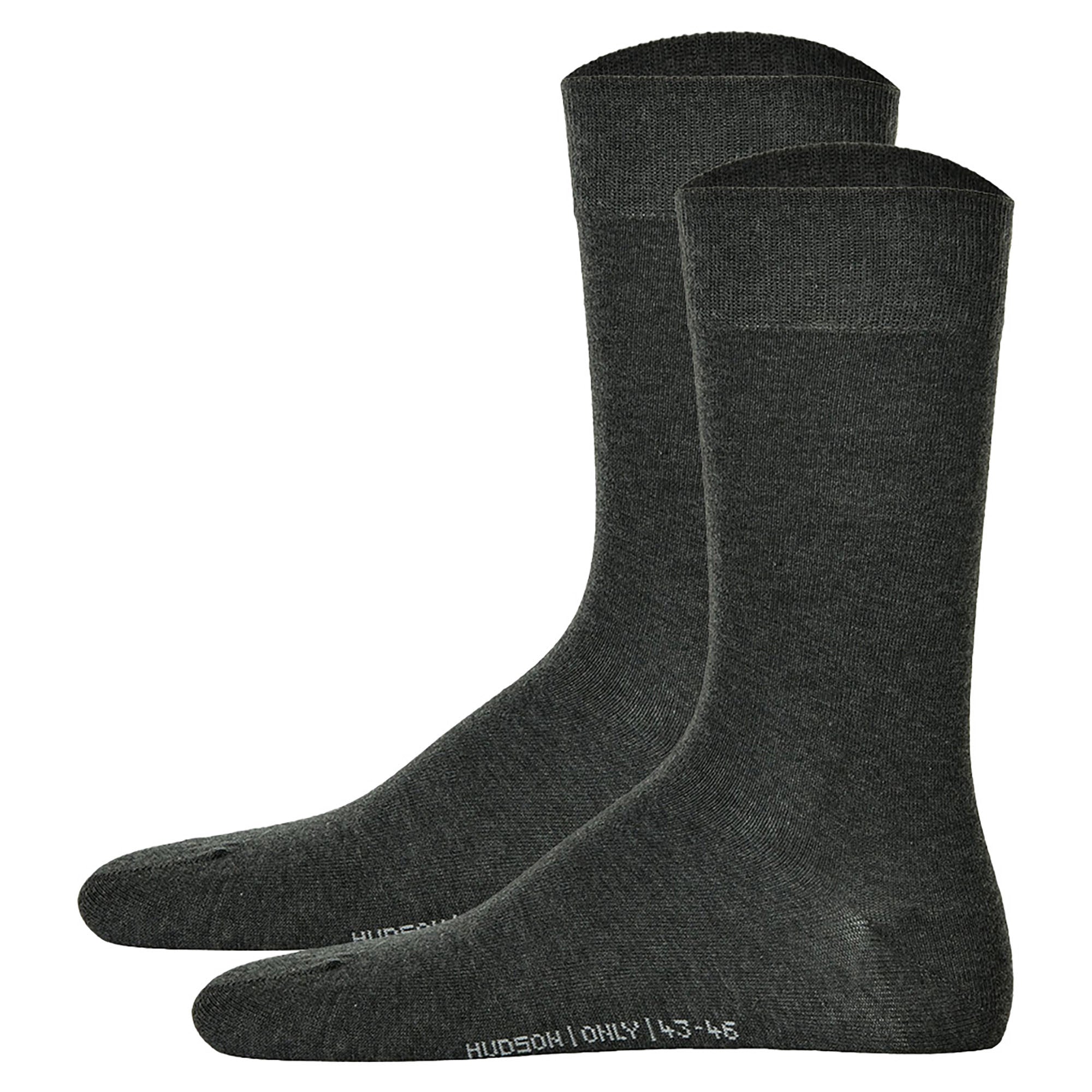 Hudson 2 Paar Herren Socken - Only 2-Pack, Strumpf, Komfortbund, Einfarbig