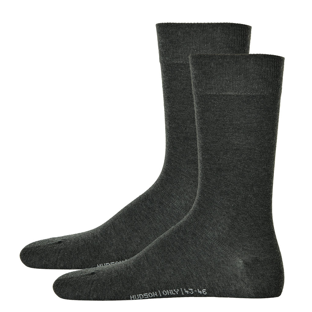 Hudson 2 pairs of men's socks - Only 2-pack, short socks, comfort waistband, Unicoloured