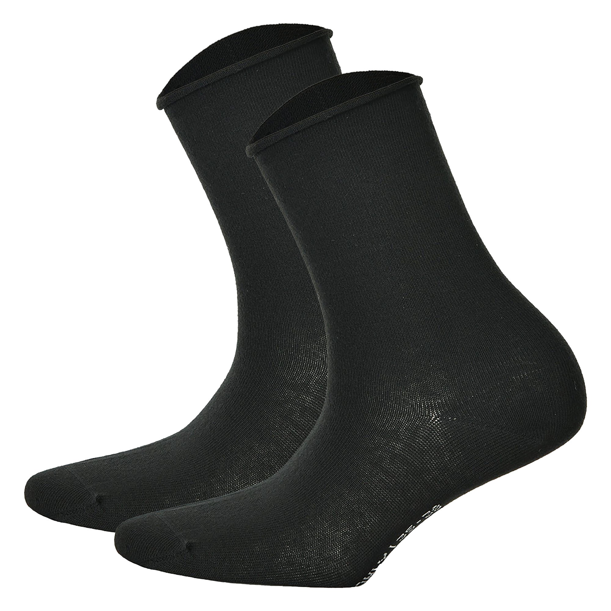 Hudson 2 Paar Damen Socken - Only 2-Pack, Strumpf, Rollrand, Einfarbig