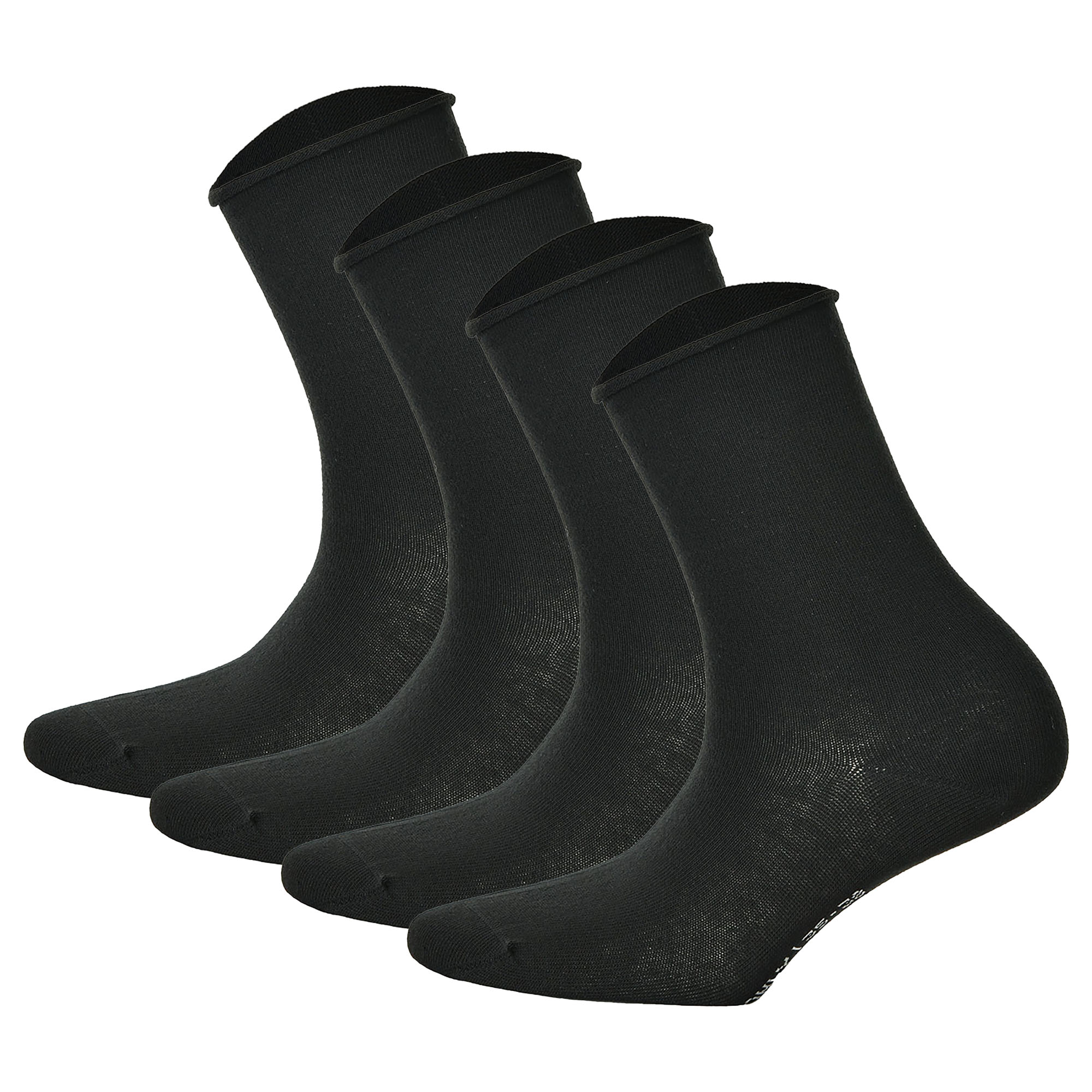 Hudson 4 Paar Damen Socken - Only, Strumpf, Rollrand, Einfarbig (2x 2-Pack)