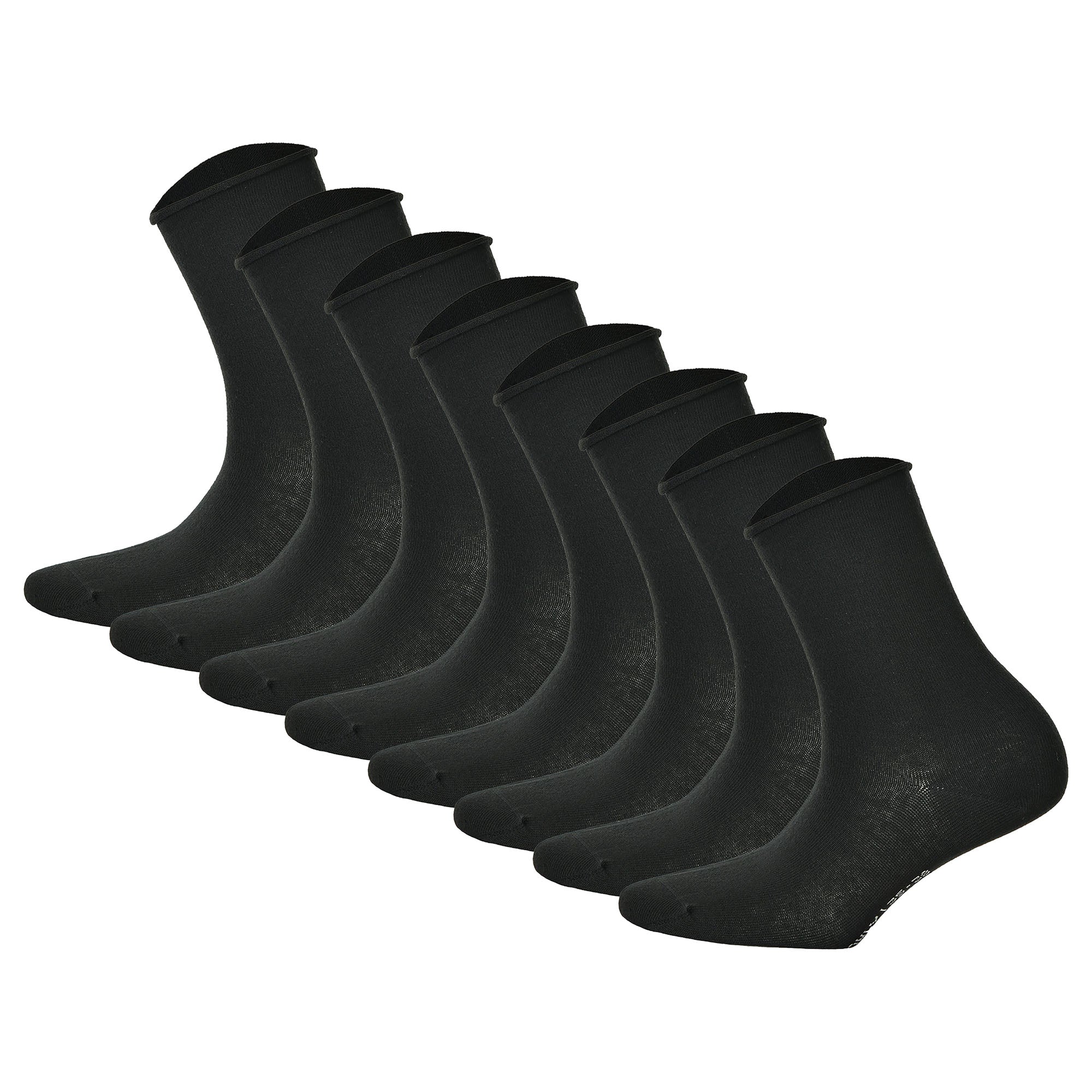 Hudson 8 Paar Damen Socken - Only, Strumpf, Rollrand, Einfarbig (4x 2-Pack)