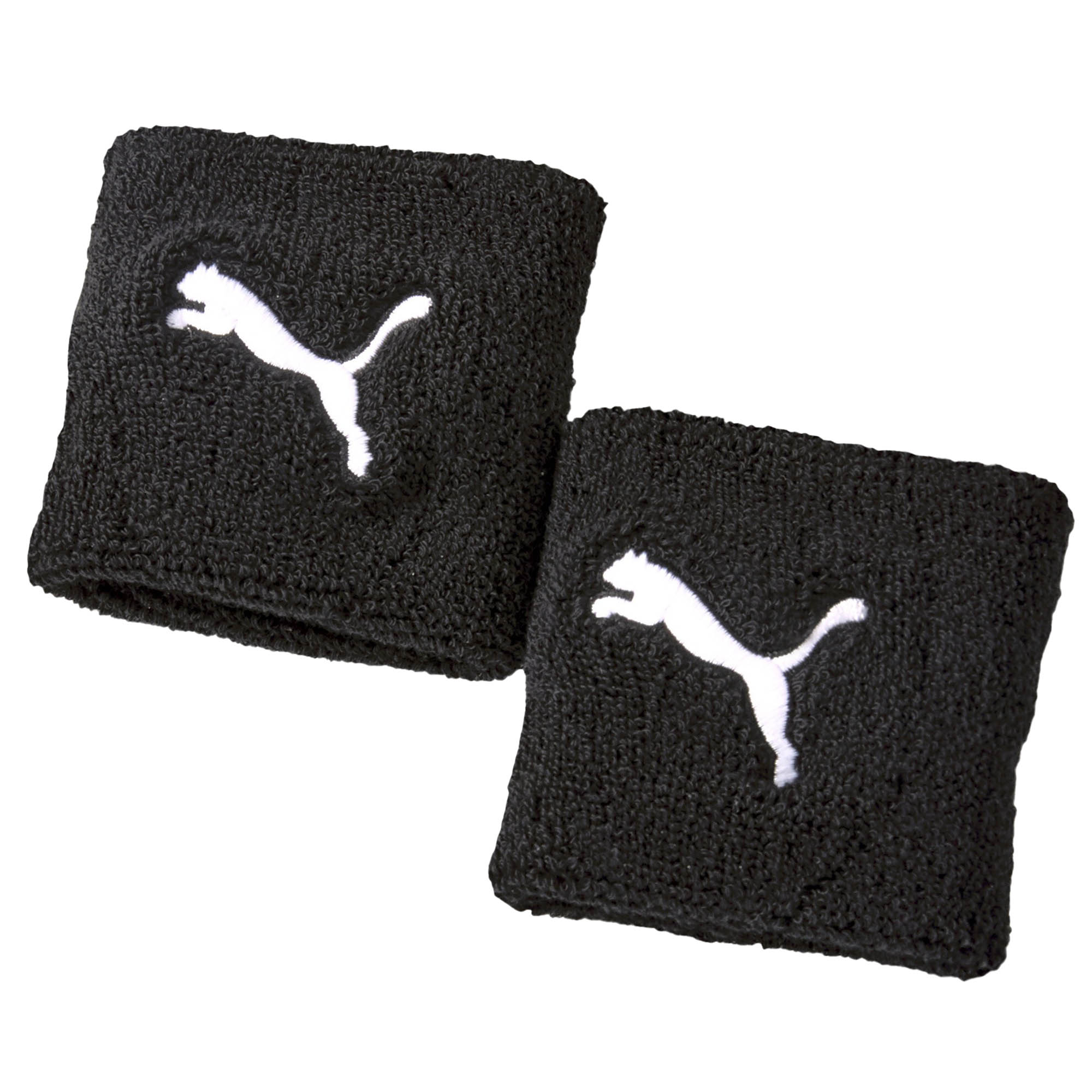 PUMA Unisex Schweißband, 2er Pack - Wristband, One Size, Puma Cat Logo