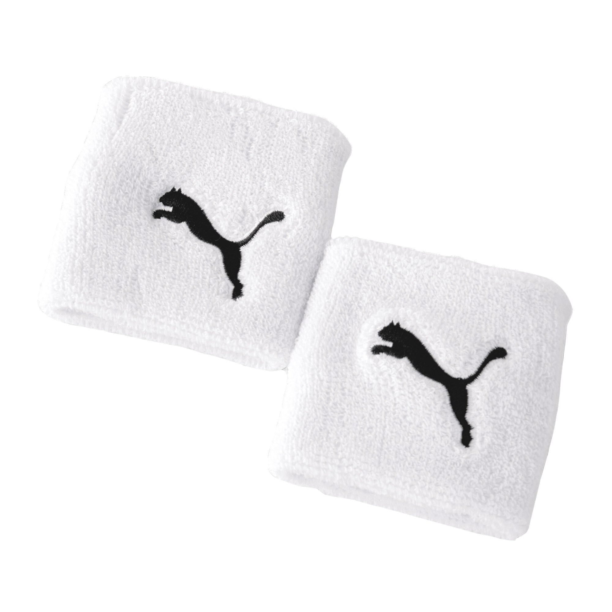 PUMA Unisex Schweißband, 2er Pack - Wristband, One Size, Puma Cat Logo