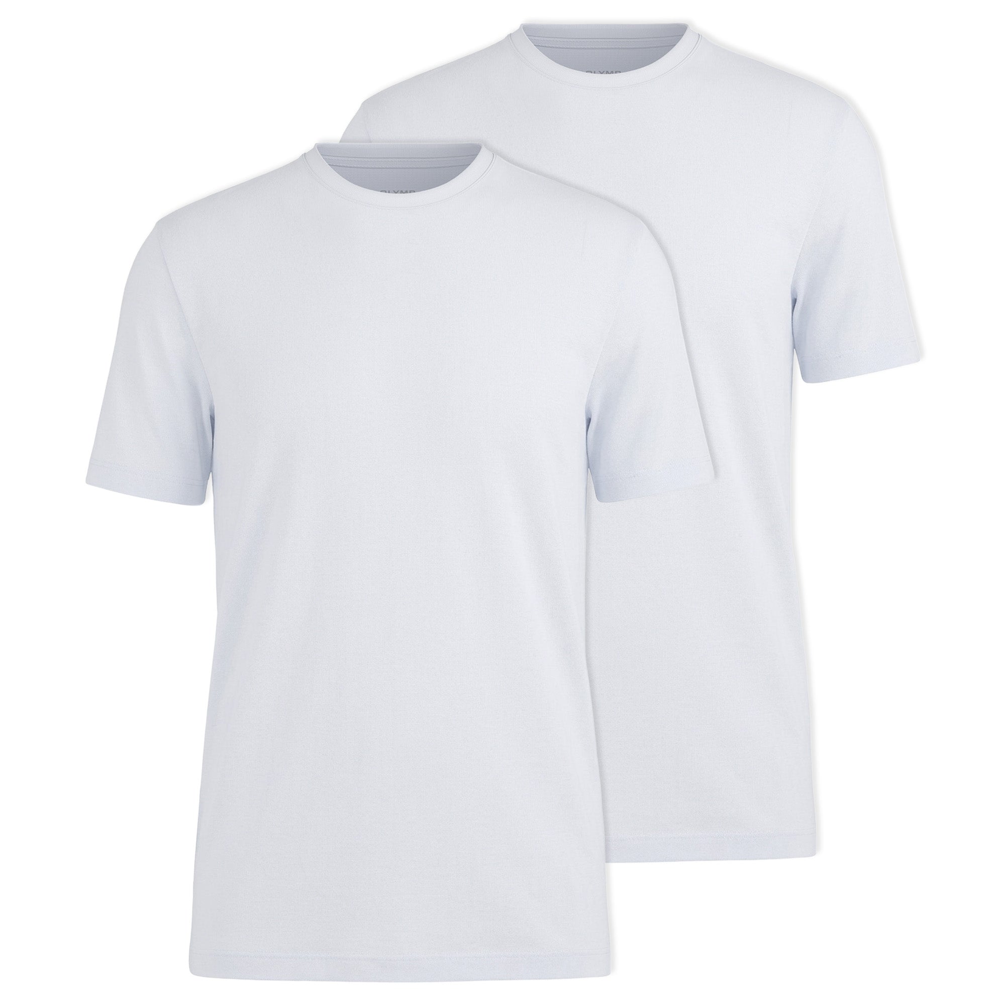 OLYMP Men's T-Shirts, Round Neck, 2-Pack - Bodywear, Modern Fit, Cotton