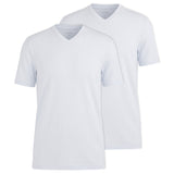 OLYMP Men's T-Shirts, V-Neck, 2-Pack - Bodywear, Modern Fit, Cotton