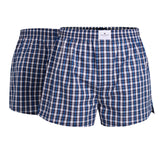 TOM TAILOR Men's Web Boxer Shorts, 2-pack - Pure Cotton, Westside C, checkered