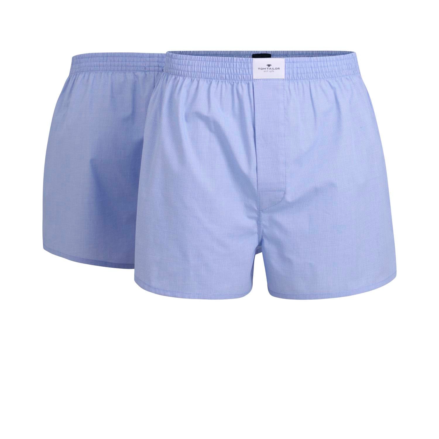 TOM TAILOR Herren Boxershorts - Web-Shorts, Baumwolle, Poplin, Vorteilspack