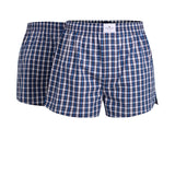 TOM TAILOR Herren Boxershorts, 2er Pack - Web-Shorts, Baumwolle, Poplin, kariert