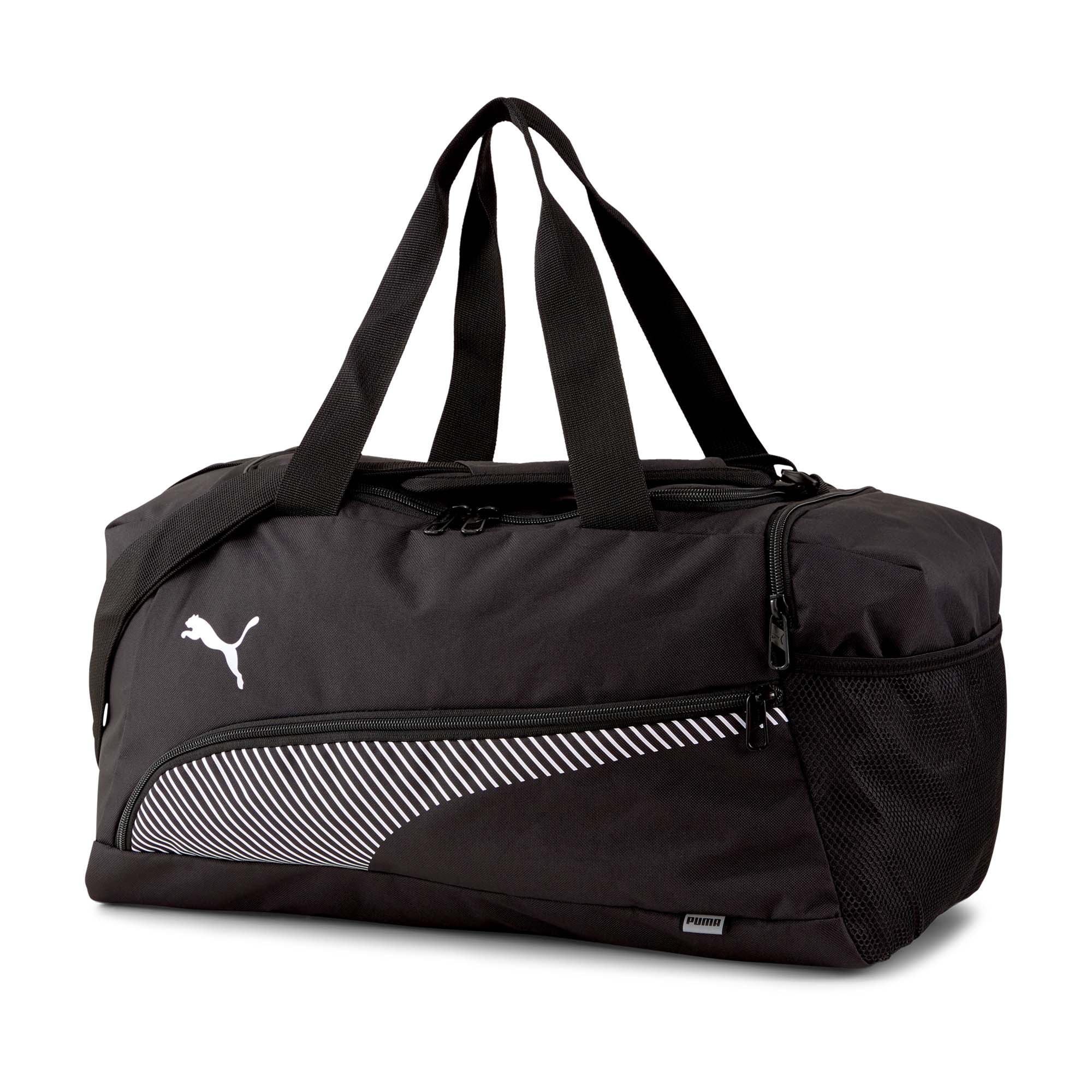 PUMA Unisex Sporttasche - Fundamentals Sports Bag S, Puma Cat Logo, ‎25 x 45 x 25 cm