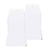 PUMA Herren Tank Top, 2er Pack - Basic, Unterhemd, Rundhals, Single Jersey, einfarbig