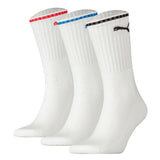 PUMA Unisex Sport-Socken, 3er Pack - Sport Crew Stripe, Tennissocken, Streifen